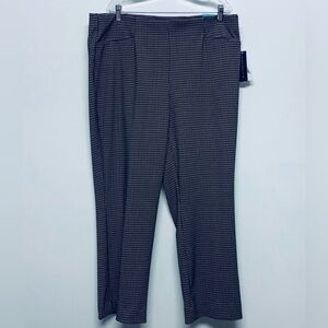 Investments Petites | Size 1X S | Black Houndstooth Secret Support Pants NWT
